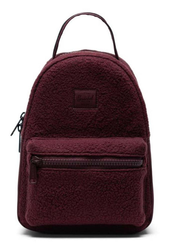  Herschel Zaino Nova Backpack Mini Sherpa Plum Donna Rosso