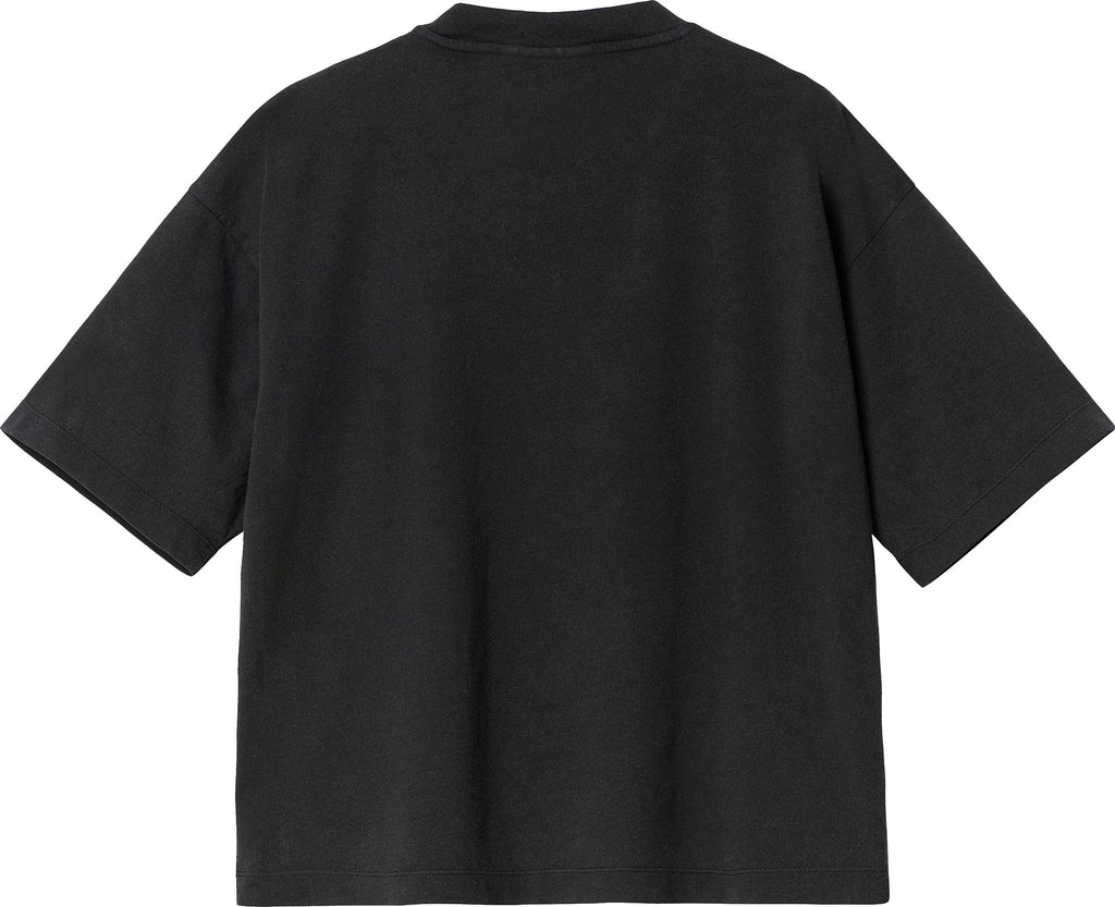  Carhartt Wip T-shirt W S/s Nelson Tee Black Garment Dyed Nero Donna - 2