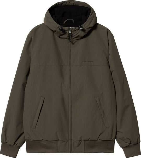 Carhartt Wip Giacca Hooded Sail Jacket Cypress Black Uomo Verde