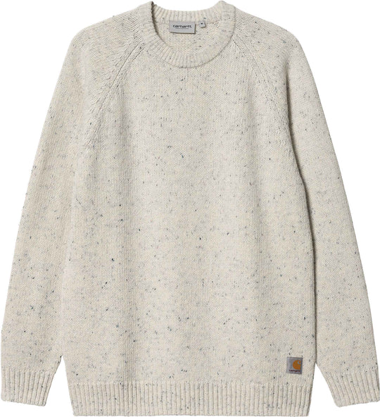  Carhartt Wip Maglione Anglistic Sweater Speckled Salt Uomo Grigio