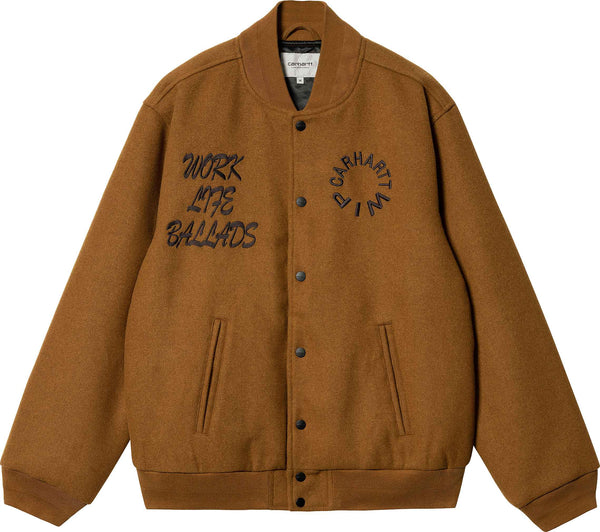 Carhartt Wip giacca Work Varsity Bomber deep h brown