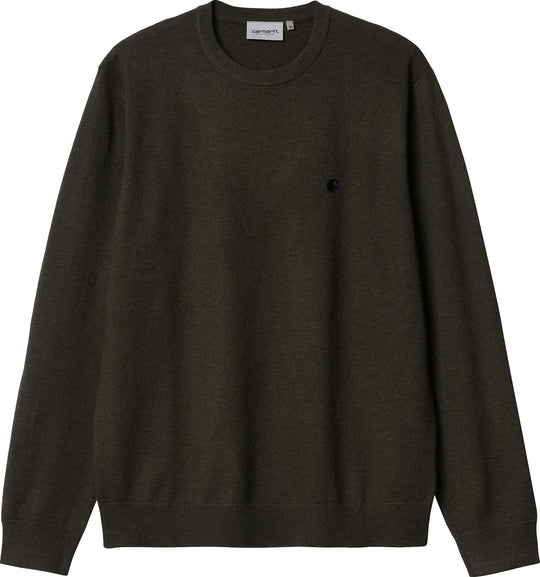  Carhartt Wip Maglione Madison Sweater Plant Black Uomo Verde