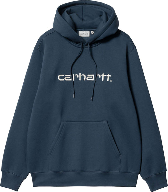  Carhartt Wip Felpa Hooded Carhartt Sweat Squid Salt Uomo Blue