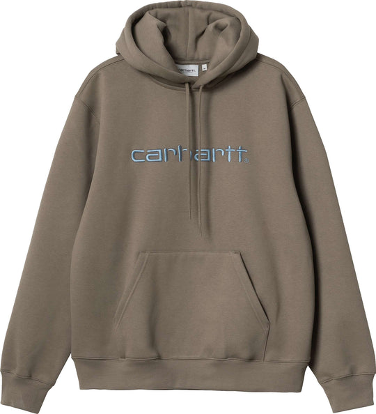  Carhartt Wip Felpa Hooded Carhartt Sweat Barista Mirror Uomo Marrone