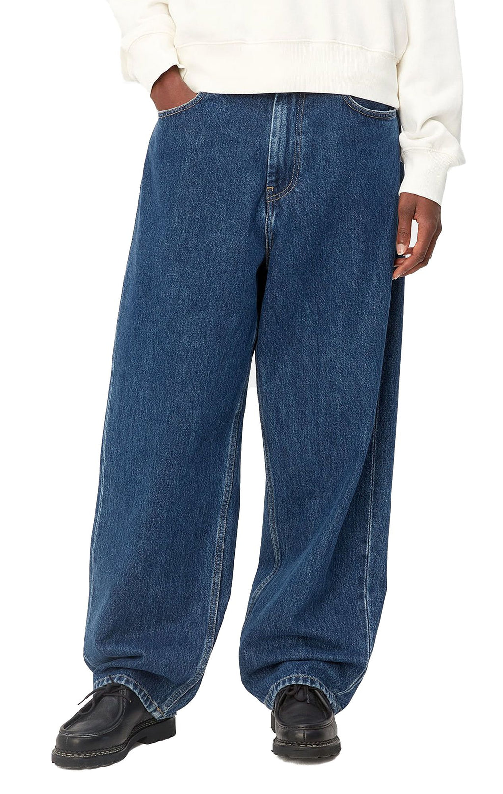 Carhartt Wip Jeans W Brandon Pant Blue Stone Washed Donna - 3