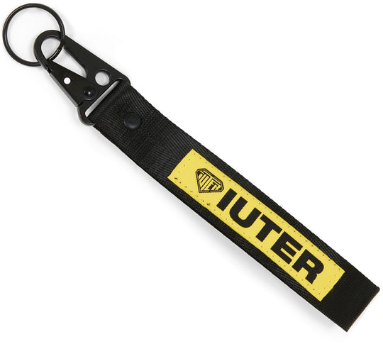  Iuter Portachiavi Ribbon Keychain Black Uomo Nero