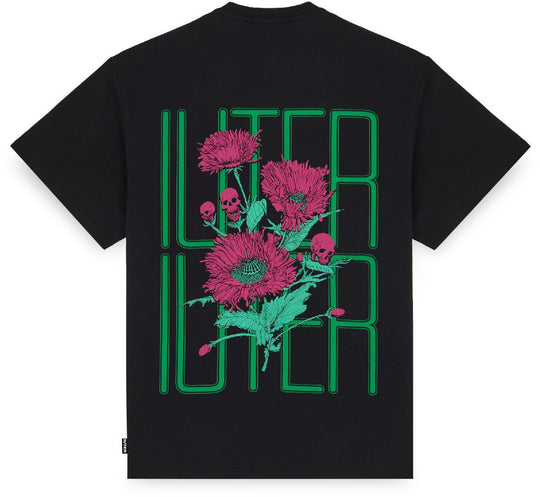  Iuter T-shirt Spine Skulls Tee Black Uomo Nero