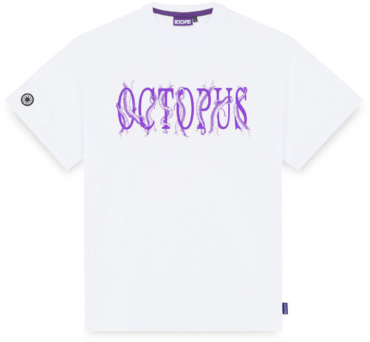  Octopus T-shirt Tentacles Logo Tee White Uomo Bianco