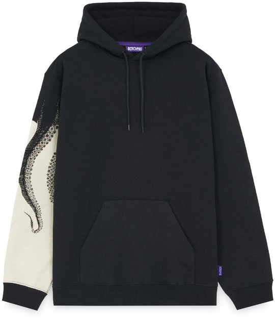  Octopus Felpa Side Hoodie Black Uomo Nero