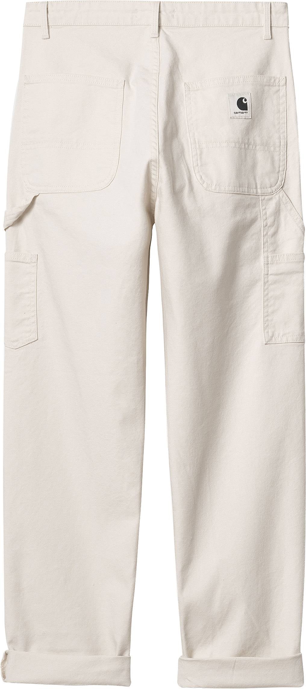  Carhartt Wip Pantaloni W Pierce Pant Salt Rinsed Bianco Donna - 1