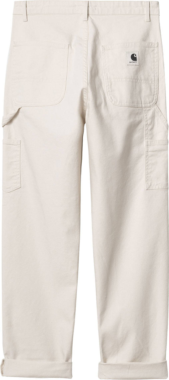  Carhartt Wip Pantaloni W Pierce Pant Salt Rinsed Donna Bianco