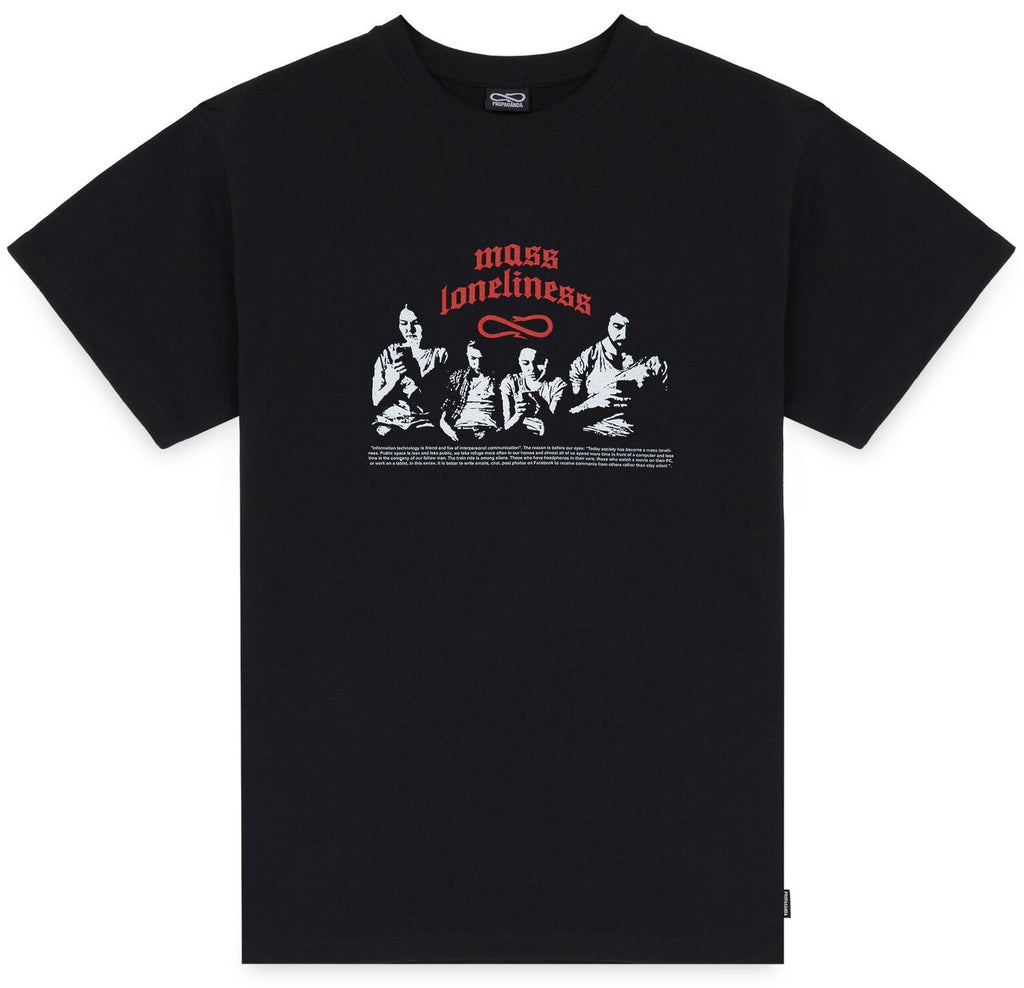  Propaganda T-shirt Loneliness Tee Black Nero Uomo - 1