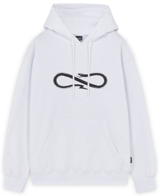  Propaganda Felpa Logo Hoodie White Uomo Bianco