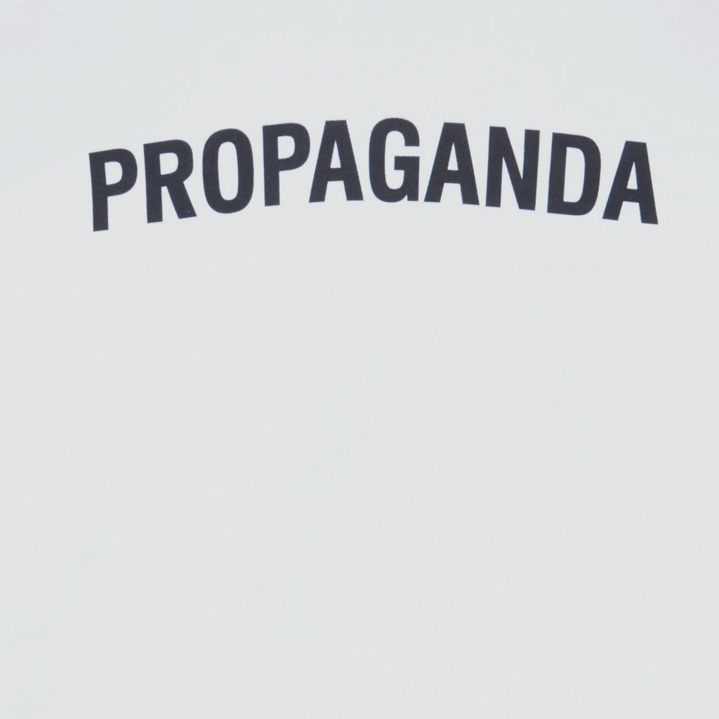  Propaganda Felpa Logo Hoodie White Bianco Uomo - 3
