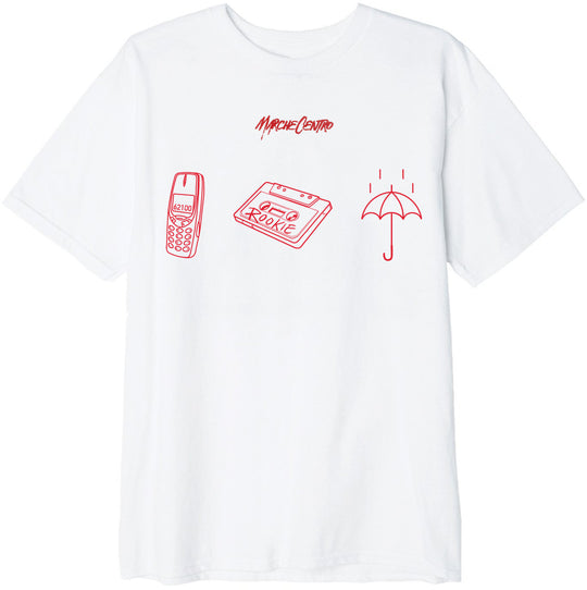  Marche Centro T-shirt Tattoo Concept Tee White Uomo Bianco