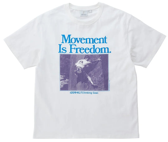  Gramicci T-shirt Movement Tee White (size Jp) Uomo Bianco