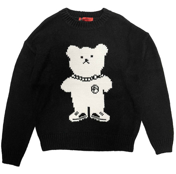 Acupuncture maglione Acu Sweater Sketchy Bear black