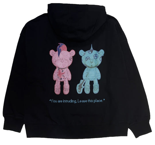  Acupuncture Felpa Acu Hoodie Signature Bear Black Uomo Nero