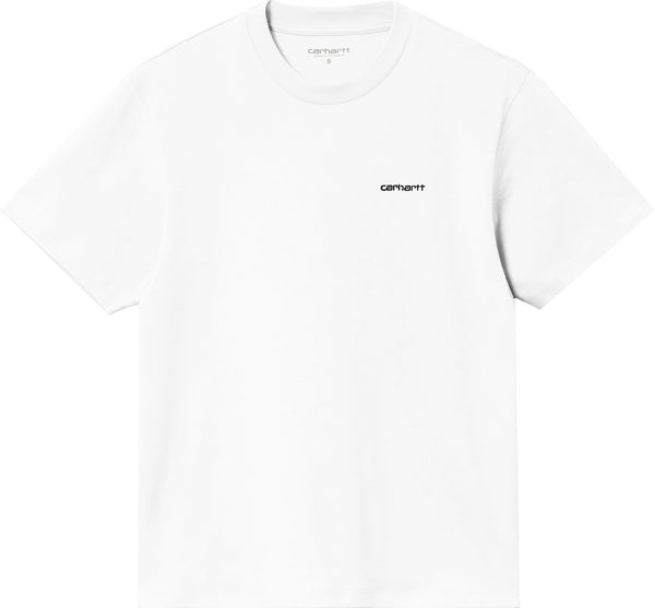 Carhartt Wip t-shirt W S/S Script Embroidery white black