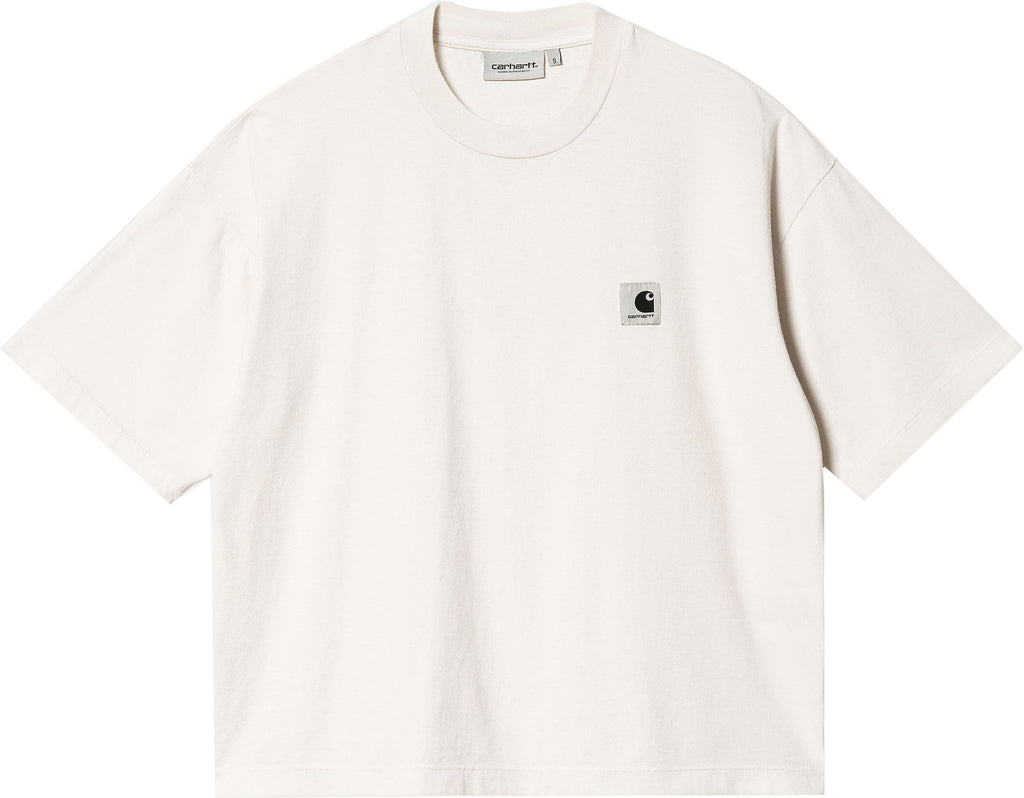  Carhartt Wip T-shirt W S/s Nelson Tee Wax Garment Dyed Bianco Donna - 1