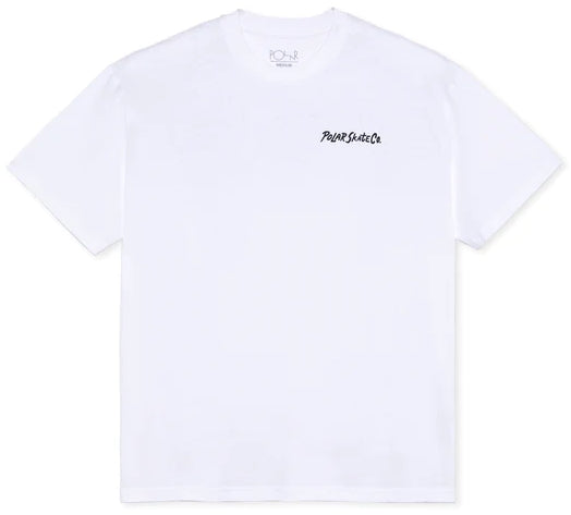  Polar Skate Co. T-shirt Yoga Trippin Tee White Uomo Bianco
