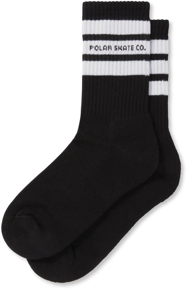  Polar Skate Co. Calze Fat Stripe Socks Black Nero Uomo - 1