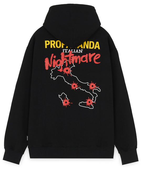  Propaganda Felpa Nightmare Hoodie Black Uomo Nero