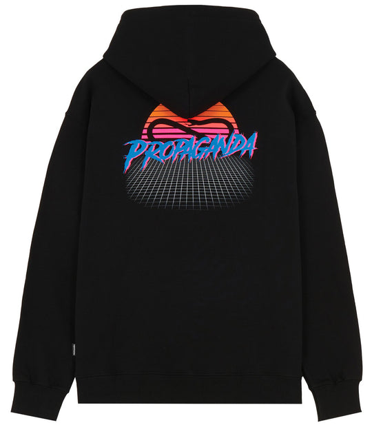  Propaganda Felpa Drive Hoodie Black Uomo Nero