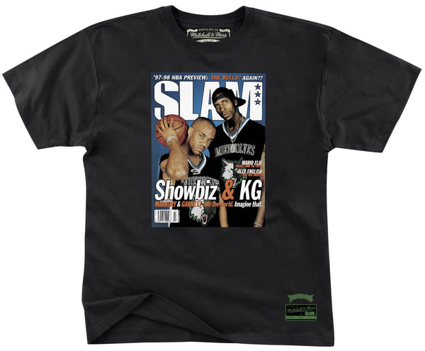 Mitchell & Ness t-shirt Slam Cover Tee Minnesota Timberwolves Stephon Marbury & Kevin Garnett