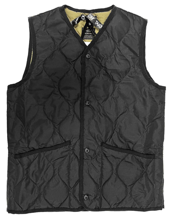 Taion gilet Military V Neck Snap Vest black