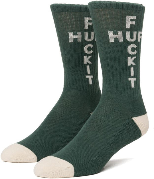  Huf Calze Strike Through Crew Socks Pine Uomo Verde