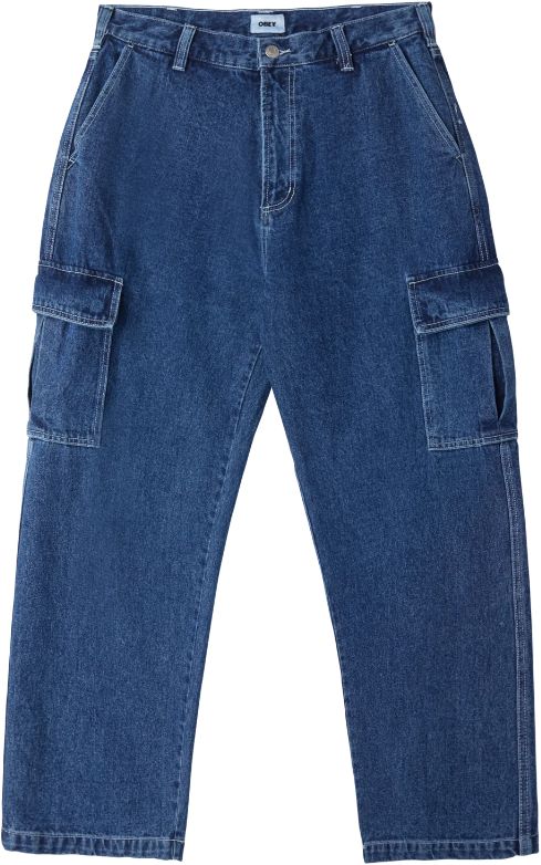 Obey jeans Big Wig cargo Denim Pant stonewash