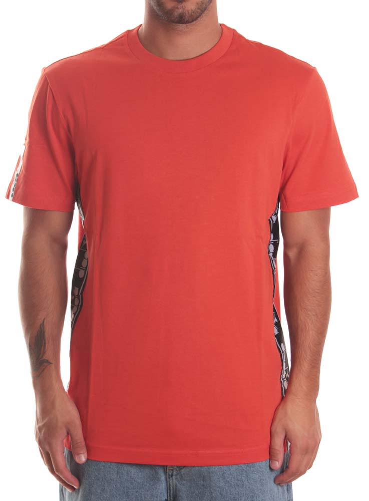  Diadora T-shirt Ss Trofeo Red Cherry Tree Arancione Uomo - 2