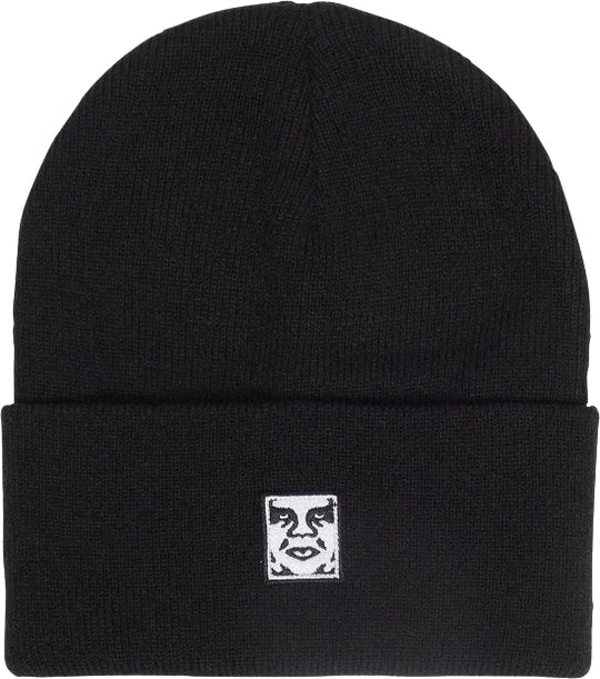  Obey Cuffia Icon Patch Cuff Beanie Black Uomo Nero