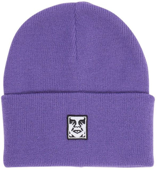  Obey Cuffia Icon Patch Cuff Beanie Passion Flower Uomo Viola