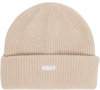  Obey Cuffia Future Beanie Silver Grey Uomo Grigio