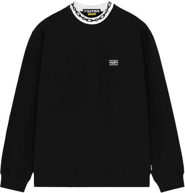 Iuter felpa Chain Collar Crewneck black