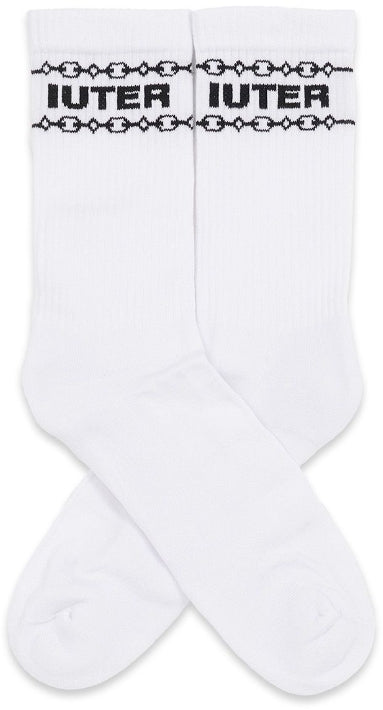 Iuter Calze Chain Socks White Uomo Bianco