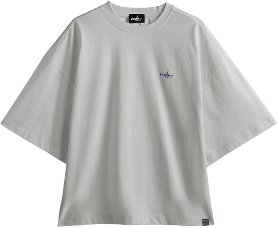  Mdn T-shirt Boxy Tee Grey Purple Uomo Grigio