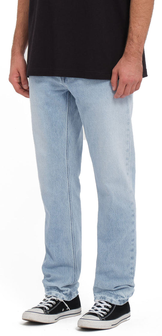  Volcom Jeans Vorta Denim Sandy Indigo Uomo Blue
