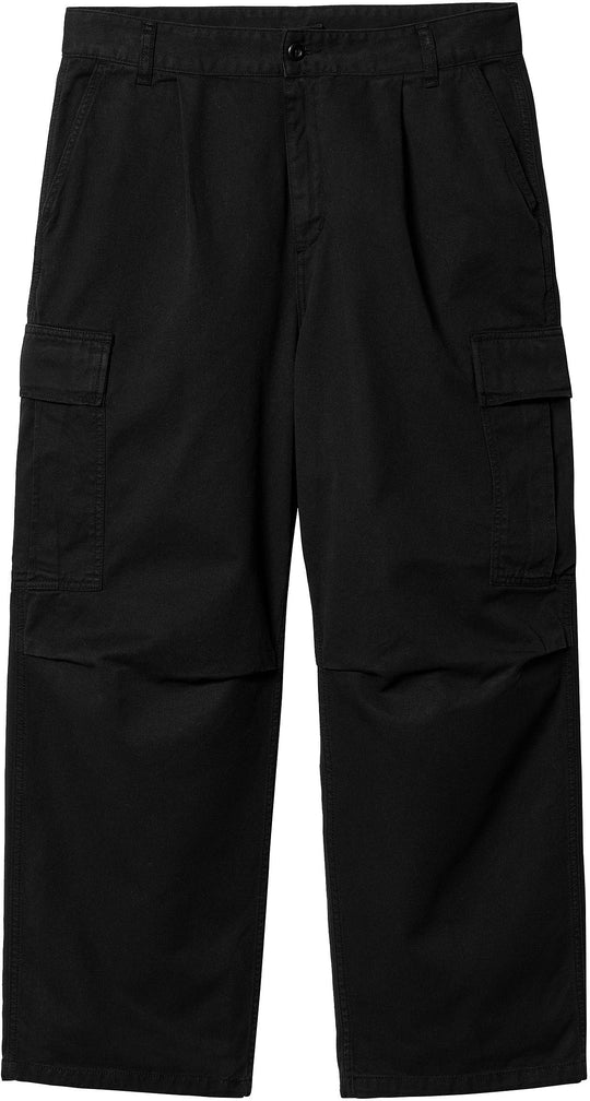  Carhartt Wip Pantalone Cole Cargo Pant Black Garment Dyed Uomo Nero