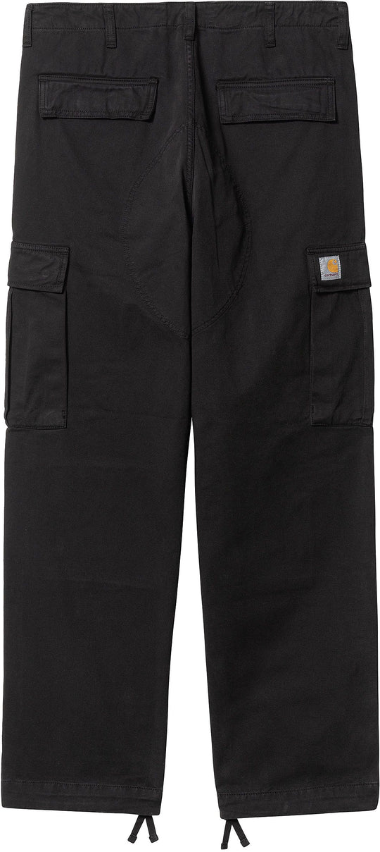  Carhartt Wip Pantalone Regular Cargo Pant Black Garment Dyed Uomo Nero