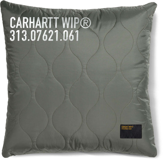  Carhartt Wip Cuscino Tour Quilted Pillow Smoke Green Reflective Uomo Verde