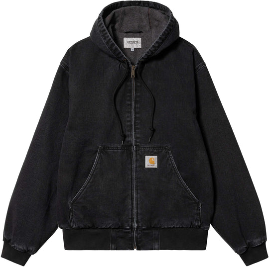  Carhartt Wip Giacca Og Active Jacket Black Stone Washed Uomo Nero