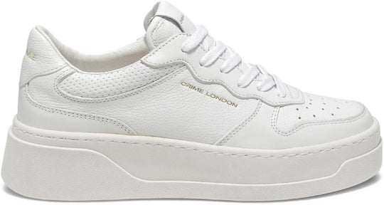  Crime London Scarpe W Force 1 Leather White Donna Bianco