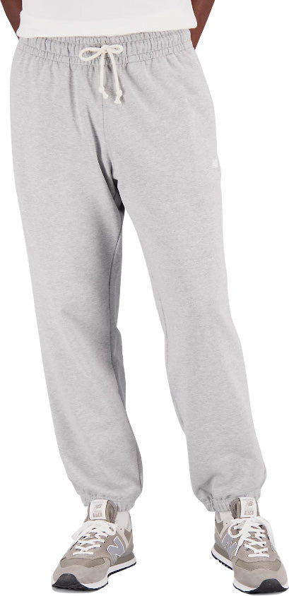  New Balance Pantaloni Tuta Athletics Remastered French Terry Sweatpant Athletic Grey Uomo Grigio