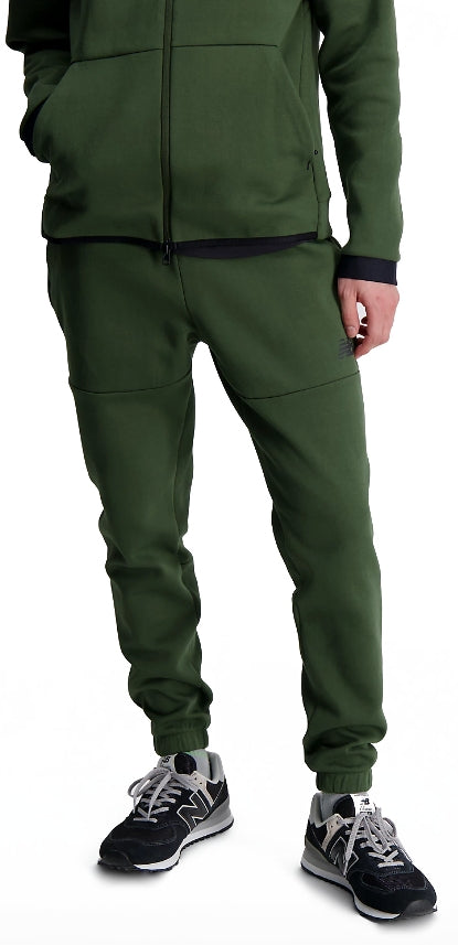 New Balance pantaloni tuta R.W. tech Fleece Pant kombu