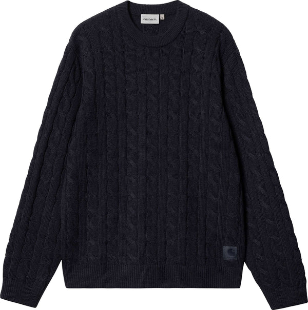 Carhartt WIP maglione Cambell Sweater dark navy