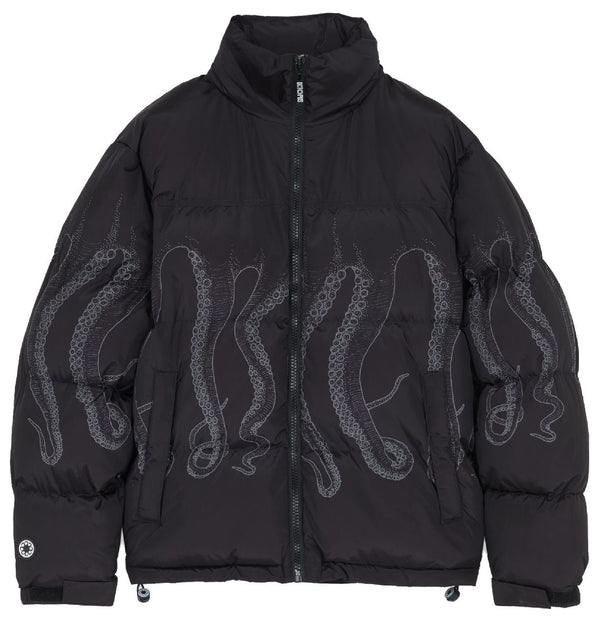 Octopus giacca Outline Puff Jacket black