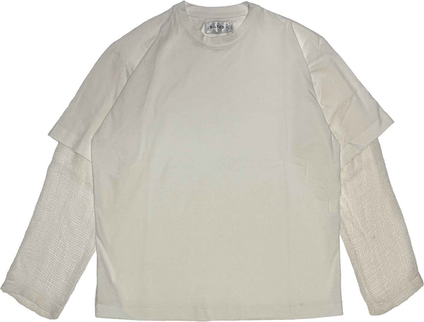 The Silted Company t-shirt Hank Double Ls off white